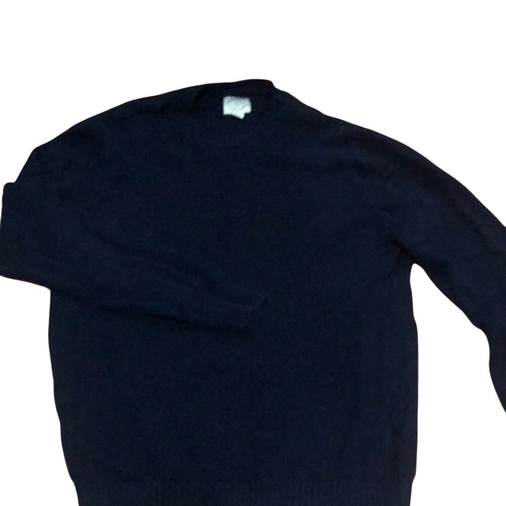 St. John's Bay Blue Crewneck Sweater Classic Knit Pullover sz l